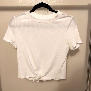White tie crop top